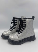 Meisjes boots Glamour Zilver Maat 27