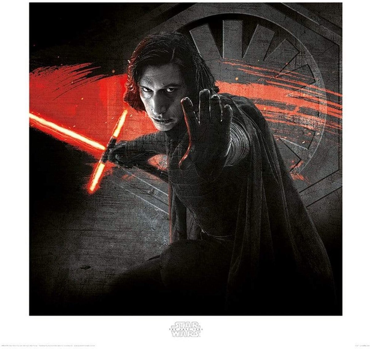 Pyramid Kunstdruk Star Wars - The Last Jedi Kylo Ren Force 40x40cm Divers