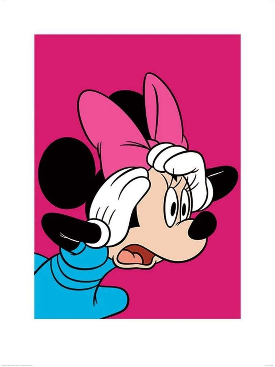 Pyramid Kunstdruk Minnie Mouse - Shocked 60x80cm Divers