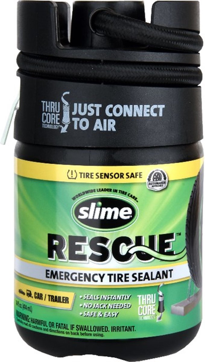 Slime Assist Navulfles 450ml – Dicht Lekken tot 6 mm – Milieuvriendelijk – Voor Auto 's
