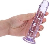 Straight Realistic Dildo Suction Cup - 6'' / 14,5 - Purple