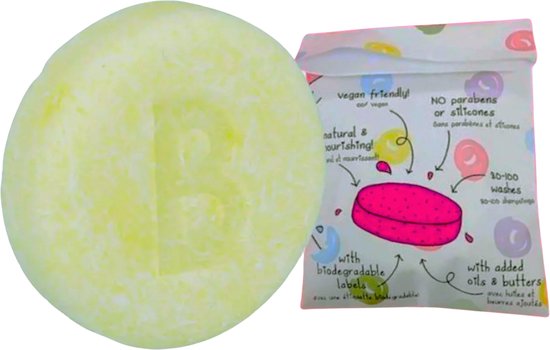 Bomb Cosmetics - Shampoo bar - Limoen - Back To My Roots - Hydraterend - Biologisch - Alle haartypes - Duurzaam - Dierproefvrij - 50 gram
