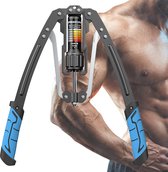 Armtrainer, 10 ~ 200 kg, buighalter, instelbaar, hydraulisch, power-twister, armtrainer, onderarmtraining, borsttrainingsapparaat voor arm en onderarm, biceps en borst, krachttraining, nylon