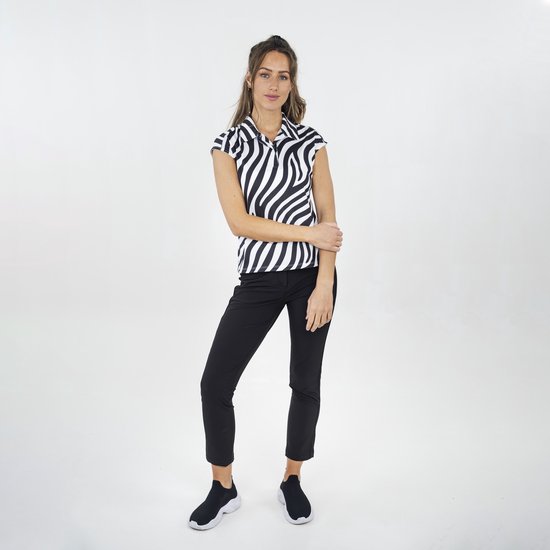 Func Factory dames Poloshirt Grace zebra maat 42 van Func Factory — afbeelding 4
