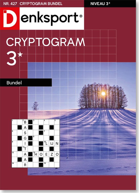 Denksport Puzzelboek Cryptogrammen 3* bundel, editie 427