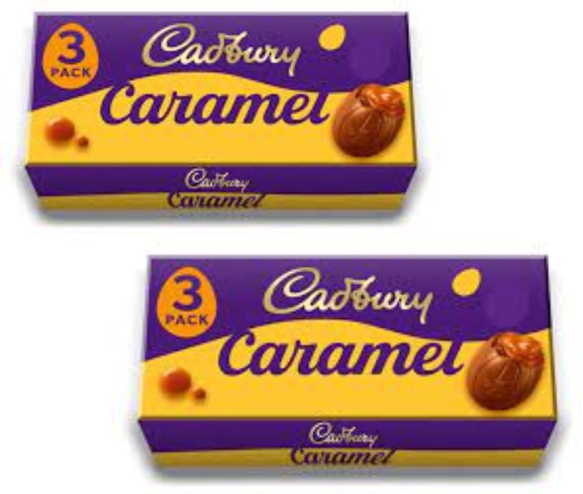 Cadbury Caramel Egg - melkchocolade ei met zachte caramel - Pasen - (2x3 stuks)