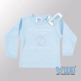 VIB® - Baby T-Shirt Als Papa en Mama Nee zeggen - 0800-Opa-Oma (Blauw)-(0-3 mnd) - Babykleertjes - Baby cadeau