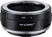 K&F Concept - OM naar L Mount Adapter - Handmatige Scherpstelling - Compatibel met Olympus OM SLR Lens naar L Mount Camera Body