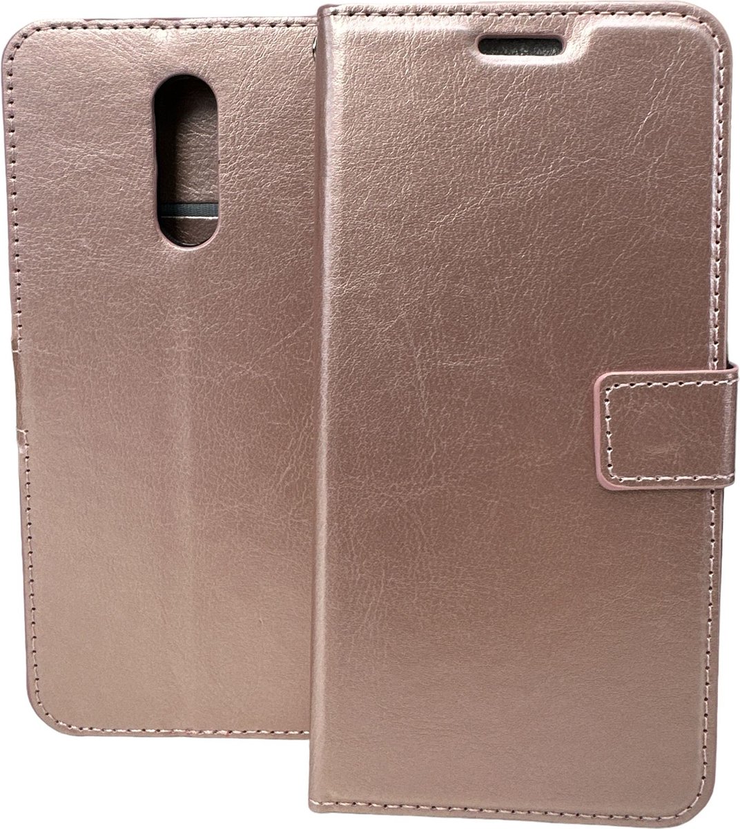 Portemonnee Book Case Hoesje Geschikt voor: Nokia 2.3 - Rosegoud
