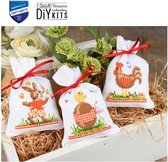 Vervaco Paasdieren kruidenzakjes set van 3 borduren (pakket) PN-0200150