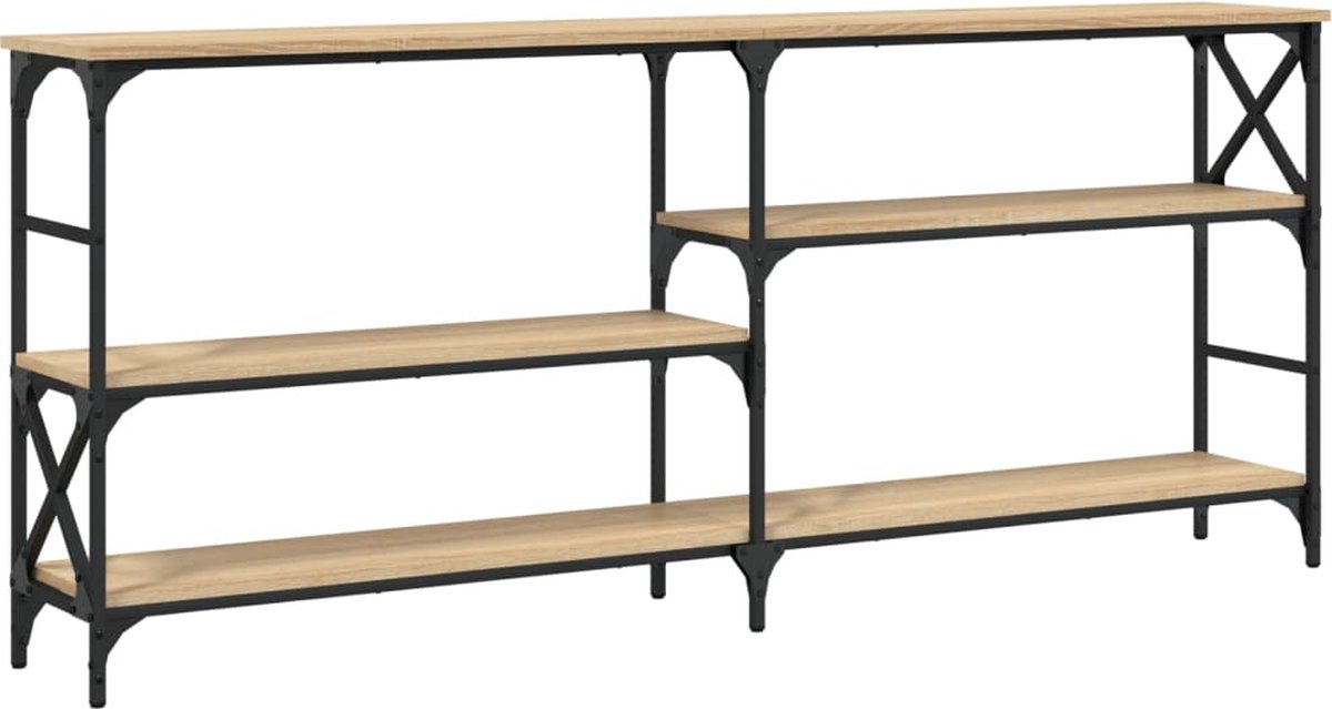 vidaXL Wandtafel - 180x29x76,5 - cm - bewerkt - hout - sonoma - eikenkleurig Sonoma eiken