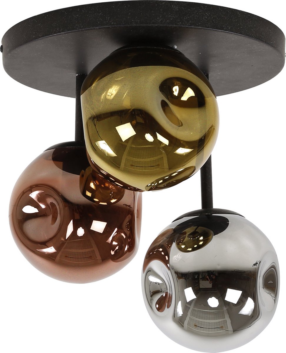 Giga Meubel Plafondlamp Stellar - Multicolor Glas - 30x30x33cm