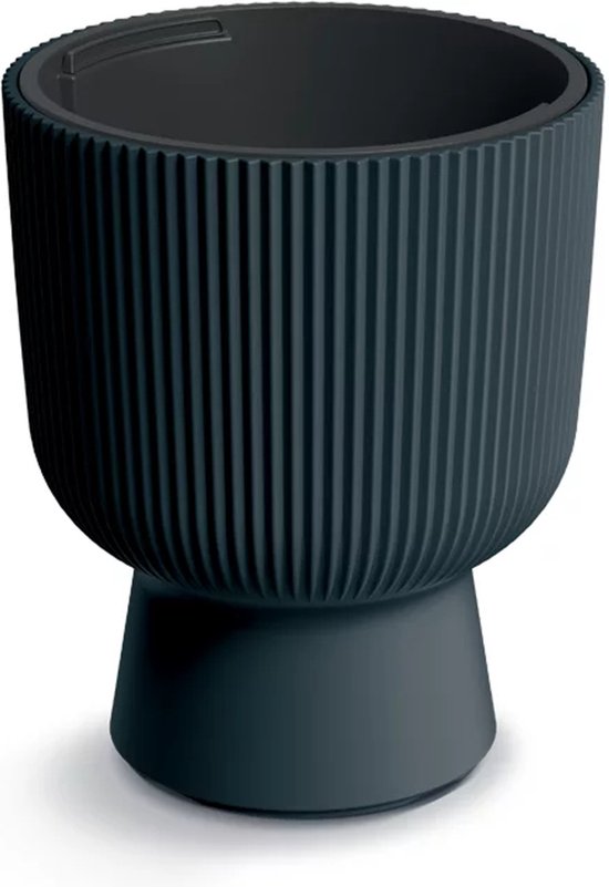 Prosperplast Milly Designer Bloempot Modern Cilinder Design met Plantinzet, Vorst-, Hitte- en UV-bestendig, Voor Binnen en Buiten Gebruik, Marsala, Diameter 239 mm