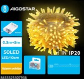 Aigostar - LED Kerstslinger - 300 LEDS - 2700K - 5 meter - IP20