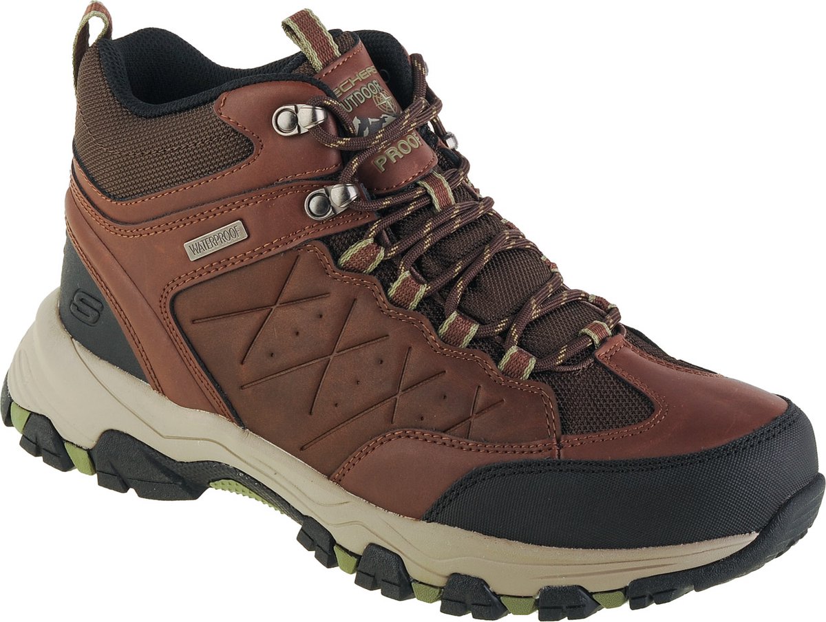 Skechers Selmen Telago Veterschoenen Hoog middel Bruin