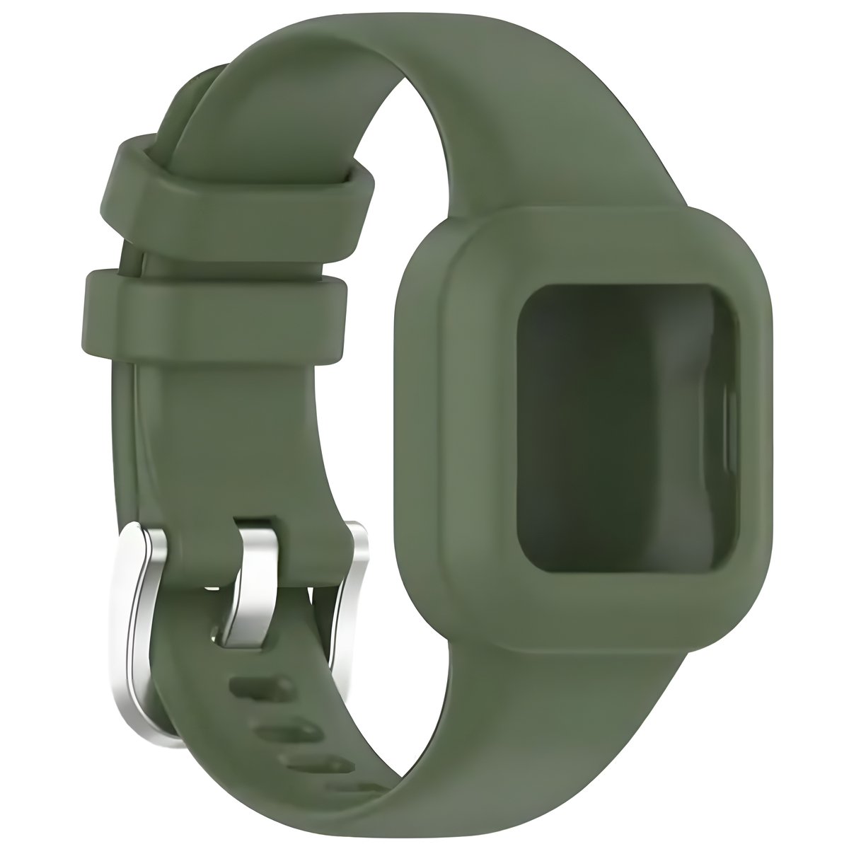 Smartwatch band geschikt voor Garmin Vivofit jr. 3 - horloge bandje - Leger groen