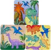 Dino Puzzel 3 STUKS - Puzzels - Legpuzzels - STEM - Educatief