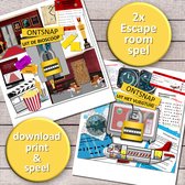 2x Escape room spel voor kinderen 8 t/m 12 jr. – escape bundel 10 – download, print & speel – kinderfeestje