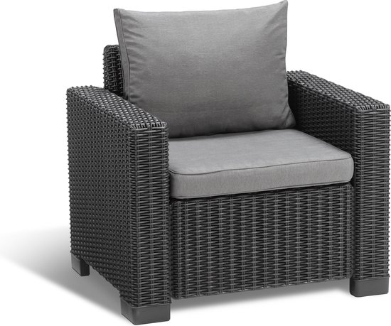 Allibert tuinstoel Iowa – wit – wicker – | Gecontroleerde