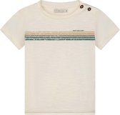 Kids Gallery baby T-shirt - Jongens - Dark Off-White - Maat 62
