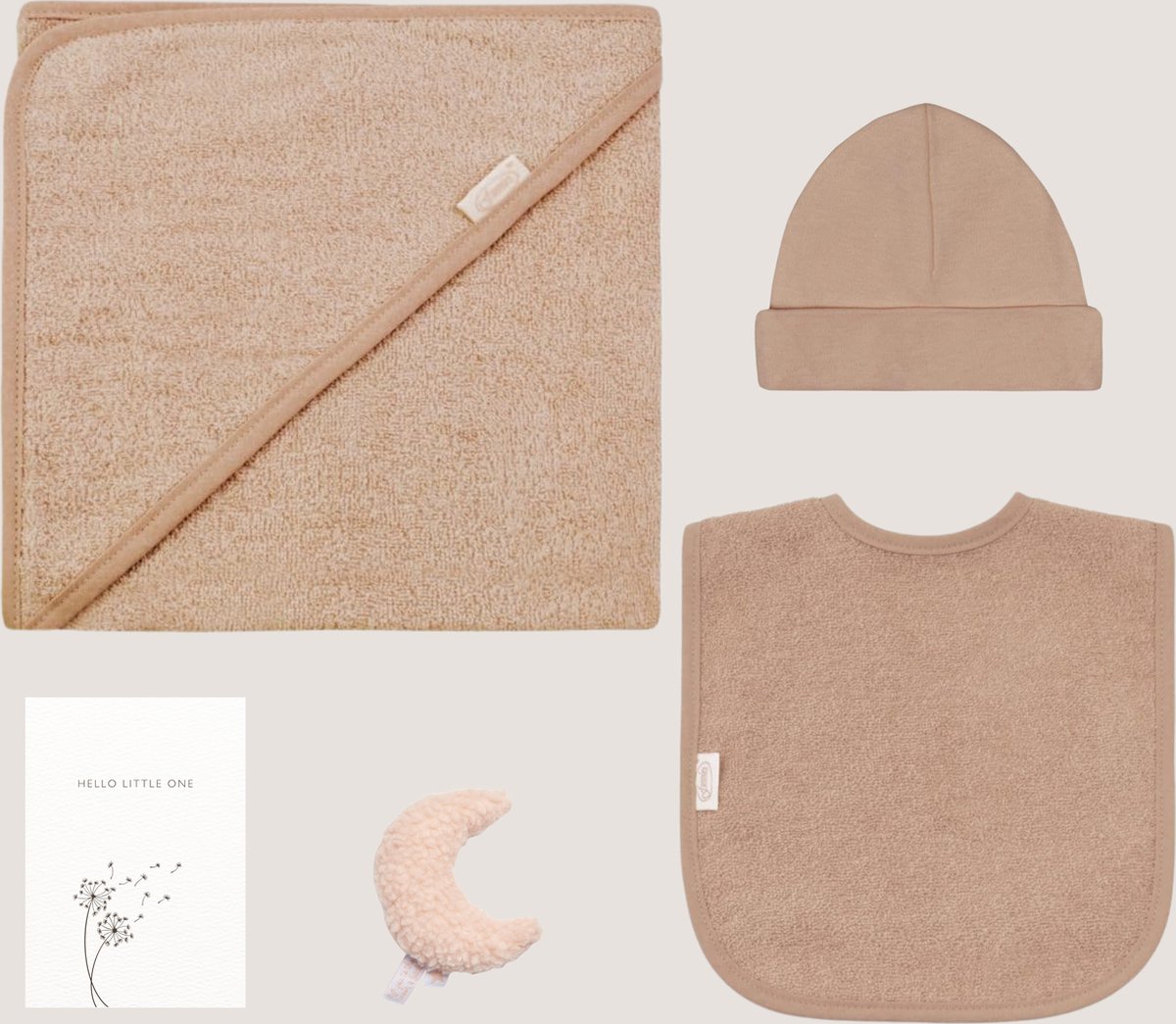 Goedkoopste 5-delig Cadeau - Baby Giftbox Pinkstone - Kraamcadeau - Baby Geschenkset - Babyshower - Meisje - Little Magic Room