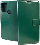 Portemonnee Book Case Hoesje Geschikt voor: Motorola Moto G10 / G20 / G30 - Groen