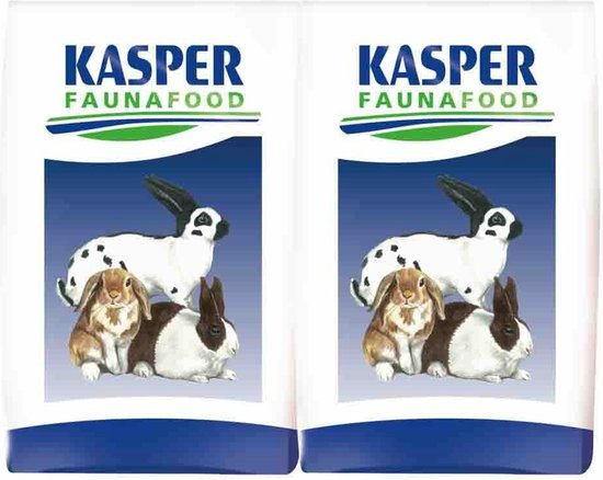 Kasper Faunafood Konijnenvoer Gemengd - 2 x 20 kg - Voordeelverpakking
