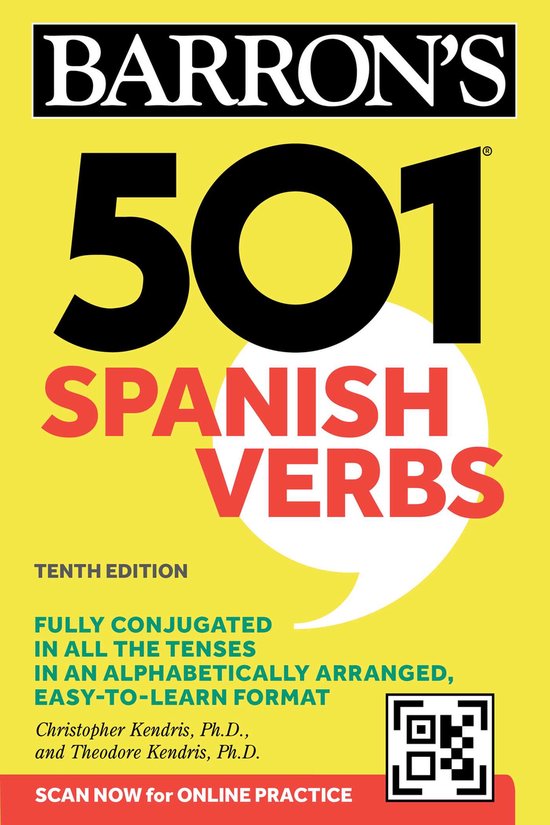 Barron's 501 Verbs- 501 Spanish Verbs, Tenth Edition - cover