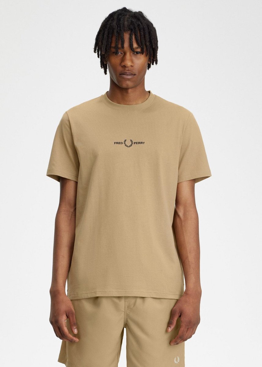 Fred Perry Embroidered t-shirt warm Warmed Stone