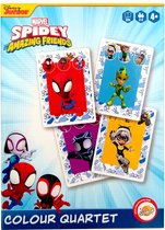 Marvel - Spidey - quatuor de couleurs - Spidey et ses incroyables Friends - ghost sider - panthère noire - miss marvel - l'araignée - ironman - multicolore