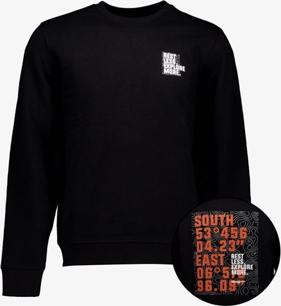 Marcus Heren Colin Print Sweatshirt Zwart Marcus Heren Colin Print Sweatshirt Zwart