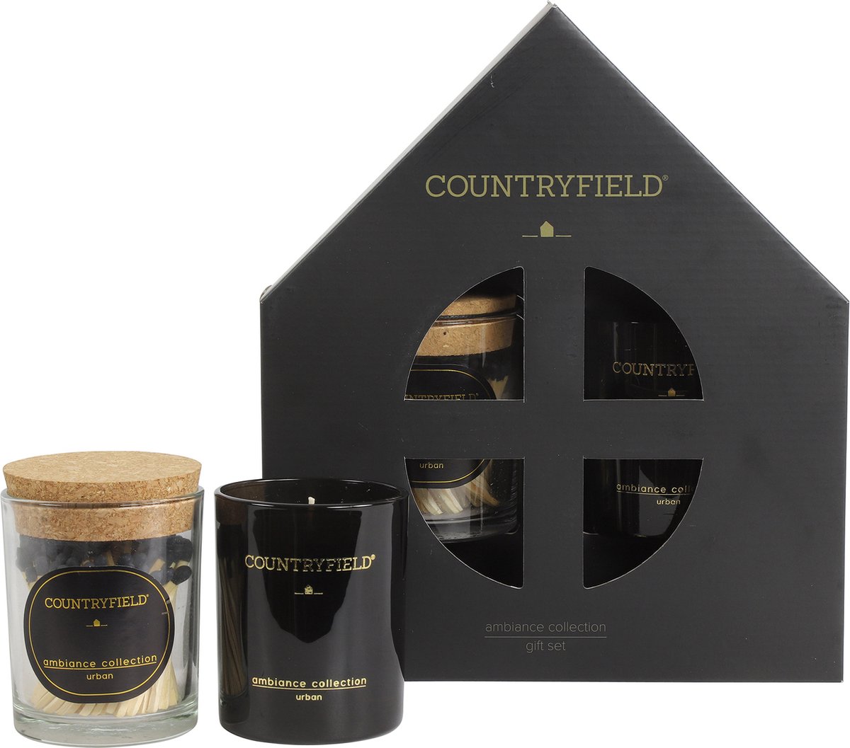 Countryfield Giftset (geurkaars & lucifers) Urban