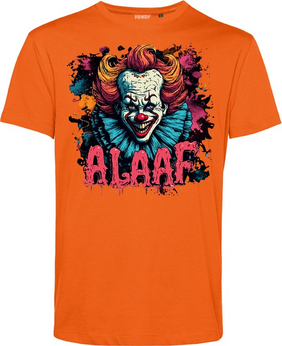 T-shirt kind Horror Alaaf | Carnavalskleding kind | Halloween Kostuum | Foute Party | Oranje | maat 68