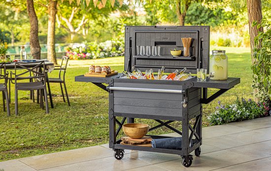Keter Unity Patio Cooler Partytafel - 95,5x58,4x89,8cm - Zwart van Merkloos — afbeelding 5