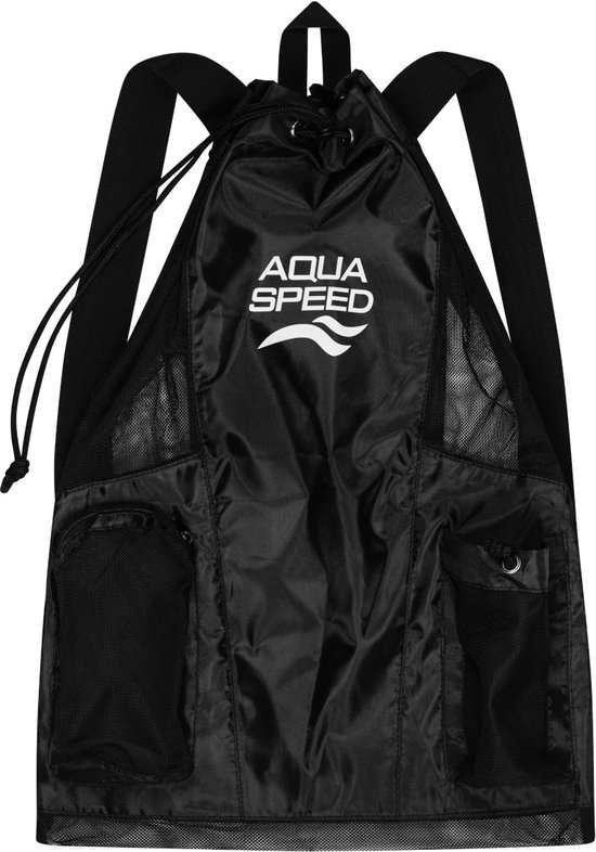 Aqua Speed Zwemtas - voor Dagelijkse Training maar ook Triathlons - Duurzaam - Zwart 40L