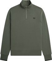 Fred Perry - Half Zip Sweatshirt - Groene Halfzip-S