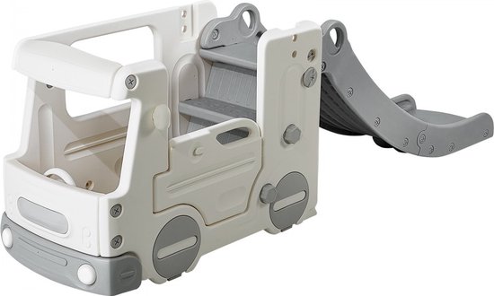 MAMOI® Indoor glijbaan, klimglijbaan kinderglijbaan van hout voor driehoek klimmen boog klimglijbaan houten glijbaan voor kinderen