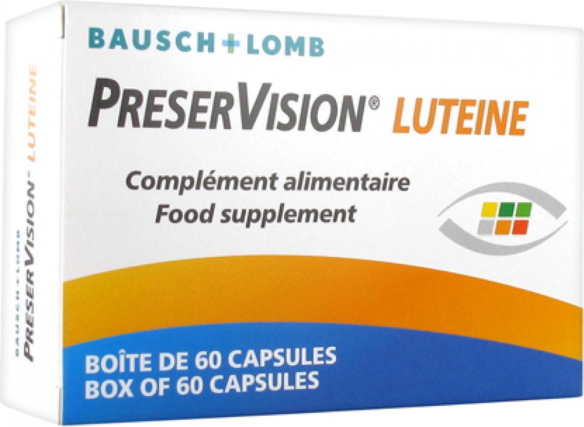 Goedkoopste Bausch Lomb PreserVision Luteïne 60 Capsules