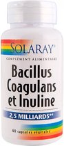 Solaray Bacillus Coagulans en Inuline 2,5 Miljard 60 Plantaardige Capsules