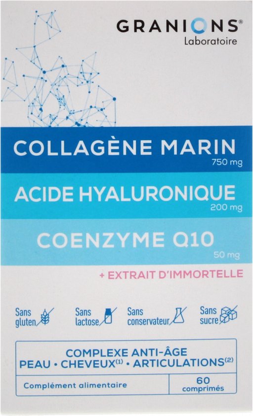 Granions Marine Collageen Hyaluronzuur Co-enzym Q10 60 Tabletten