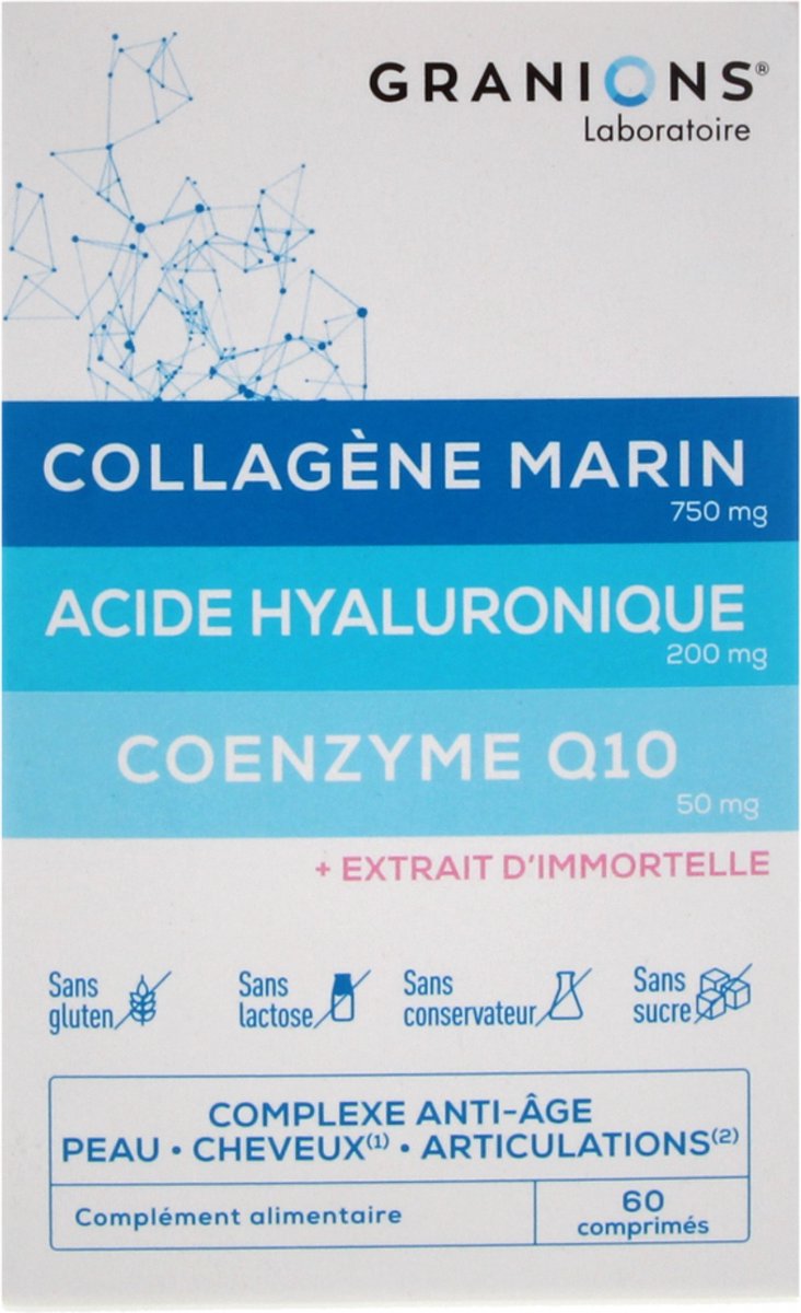 Goedkoopste Granions Marine Collageen Hyaluronzuur Co-enzym Q10 60 Tabletten