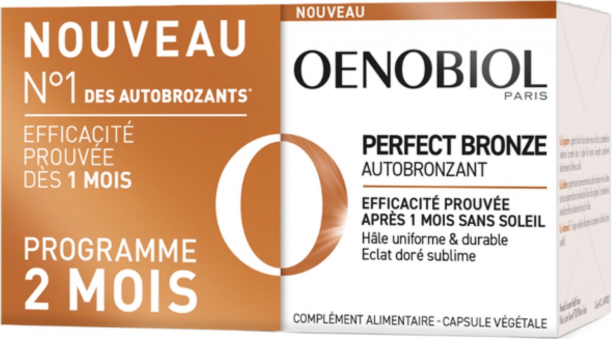 Goedkoopste Oenobiol Perfect Bronze Zelfbruiner Set van 2 x 30 Capsules