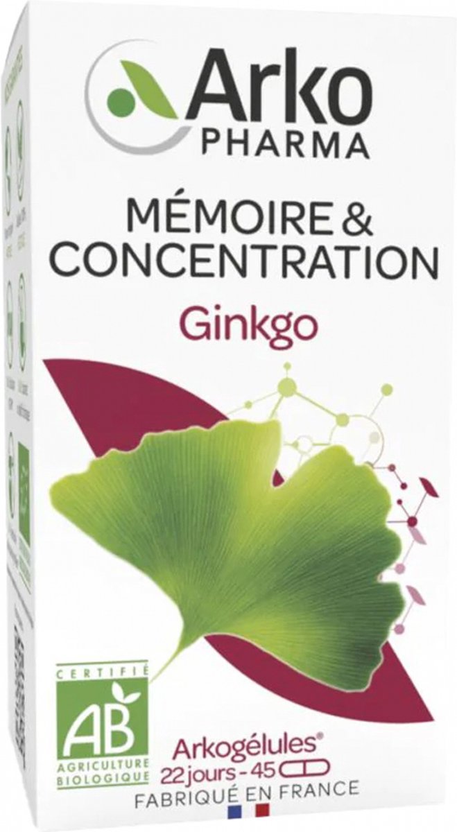 Goedkoopste Arkopharma Arkogélules Ginkgo Bio 45 Gélules