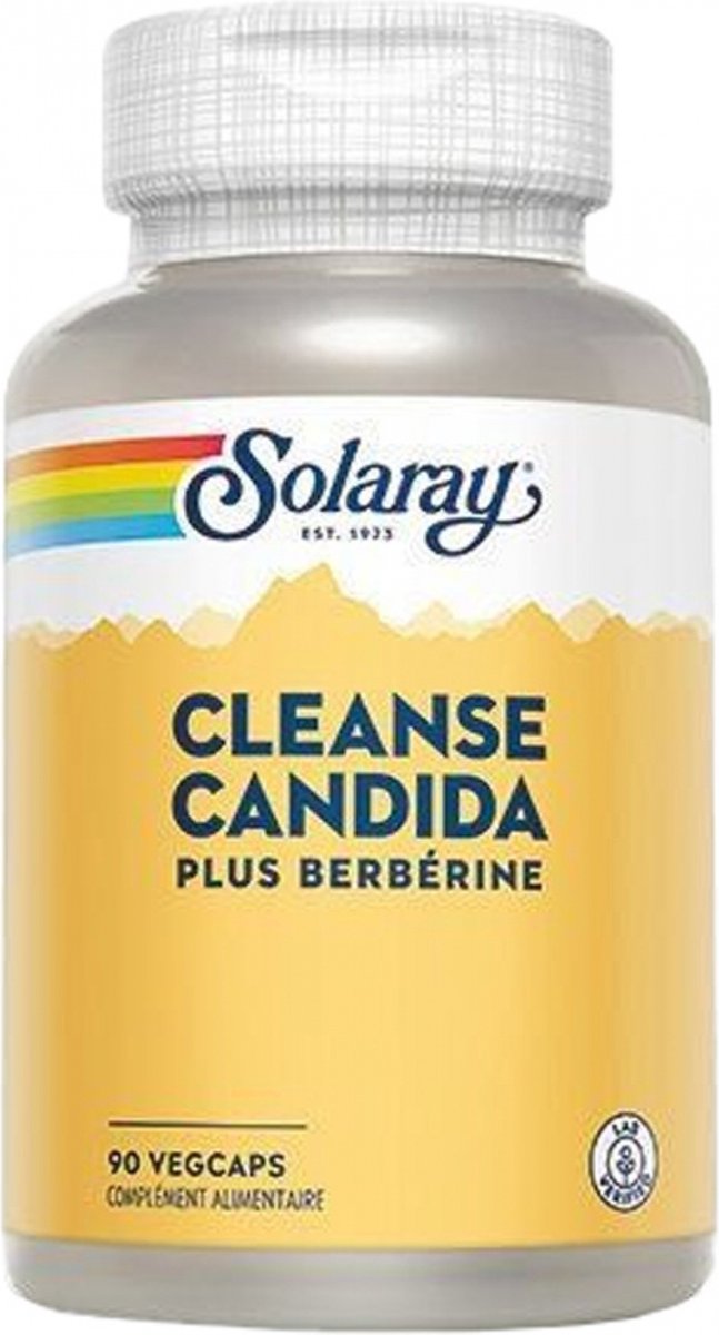 Goedkoopste Solaray Plus Yeast Cleanse Berberine 90 Petten Transparant
