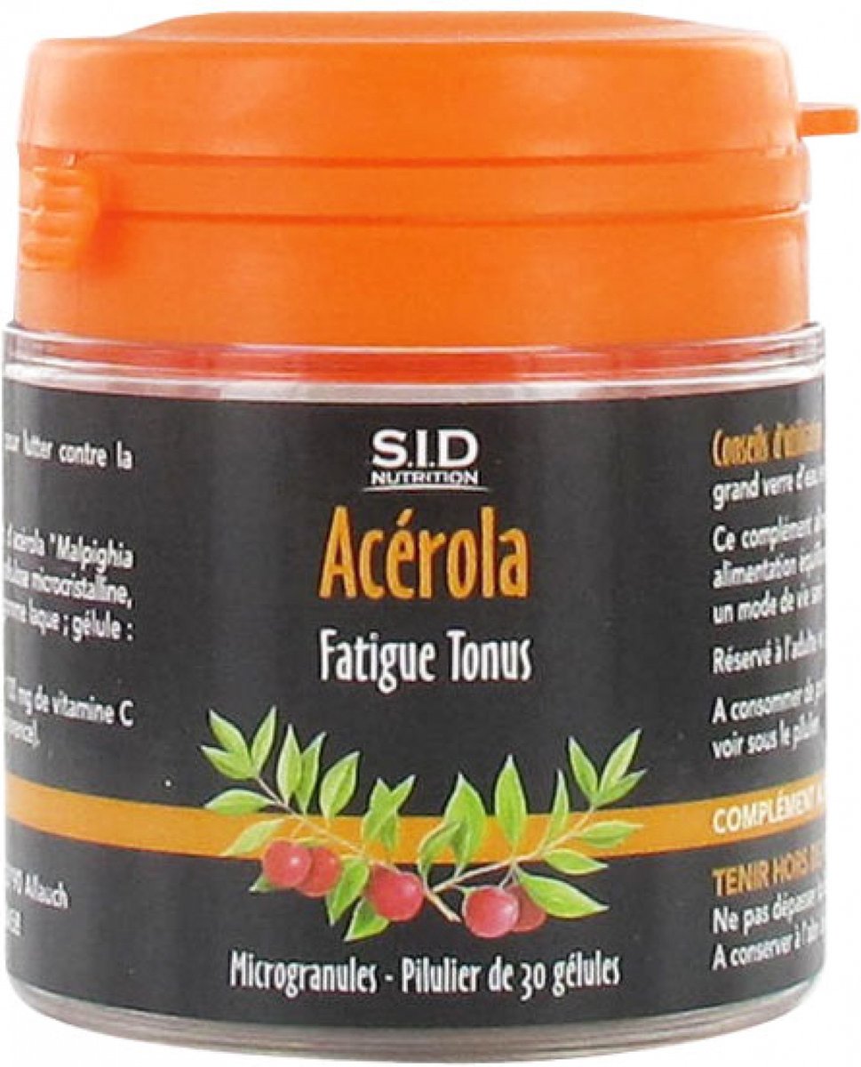 S.I.D Nutrition Vermoeidheid Tonus Acerola 30 Capsules