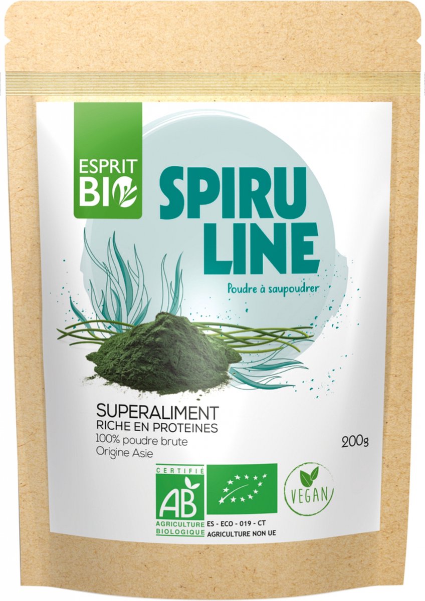 Goedkoopste Esprit Bio Spirulina Poeder Strooisel Supervoeding 200 g