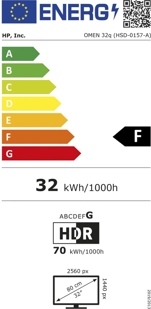 HP Omen 32Q QHD Gaming Monitor 165Hz 32 Inch - afbeelding 3