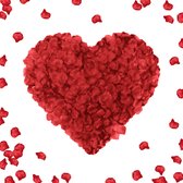 Valentijn Decoratie Rozenblaadjes Rood Romantische Versiering Herbruikbaar Duurzaam Rozen Bloemen Donker Rood 1000 Stuks