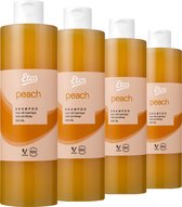 Etos Shampoo voordeelverpakking - Peach - Vegan - 4 x 500 ml