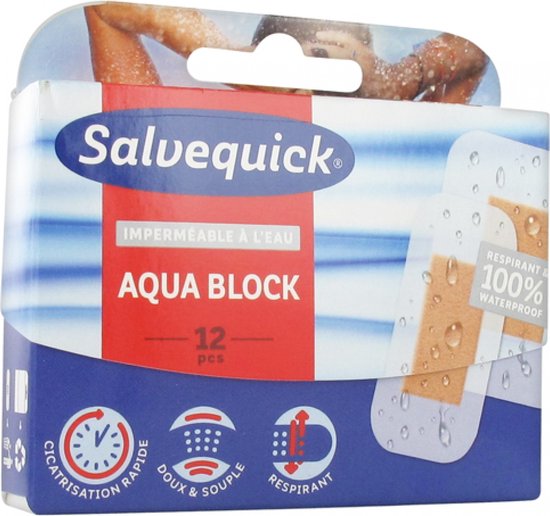 Salvequick Set Ricarica Cerotti Impermeabili 45 Pezzi (1,9x7,2 & 2,5x7,2 Cm) Per Dispenser